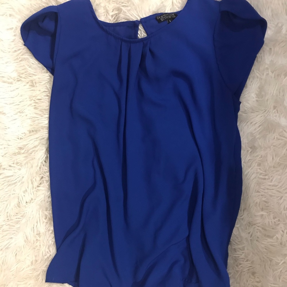 Royal blue papermoon from stitch fix top, size L